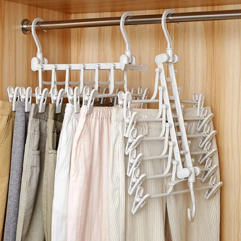 Portable Multi-function Clothes Hanger Pants Racks Trousers Hanger Clothes Storage Drying Hanger Save Space 12 clips
Portable Multi-function Clothes Hanger Pants Racks Trousers Hanger Clothes Storage Drying Hanger Save Space 12 clips