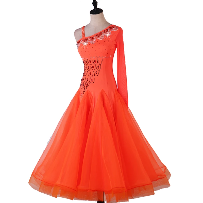 Ballroom Dance Dresses Long Sleeve foxtrot Women Stage Waltz Ballroom Dress orange MQ211
Ballroom Dance Dresses Long Sleeve foxtrot Women Stage Waltz Ballroom Dress orange MQ211