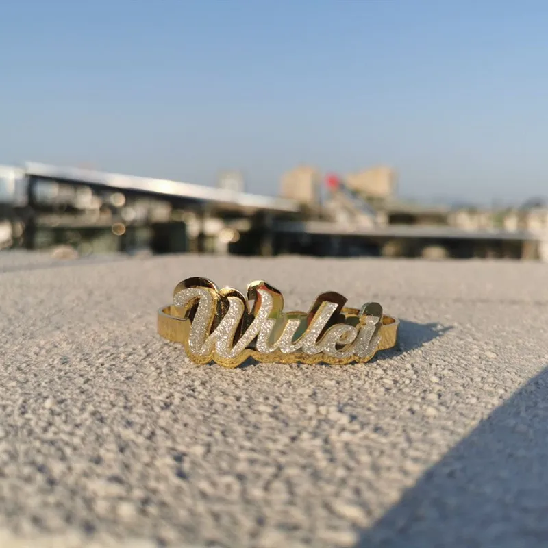New Custom Name Bracelet Personalized Women Customized Letter Bangle Acrylic Stainless Steel Nameplate Set Dropshipping
New Custom Name Bracelet Personalized Women Customized Letter Bangle Acrylic Stainless Steel Nameplate Set Dropshipping