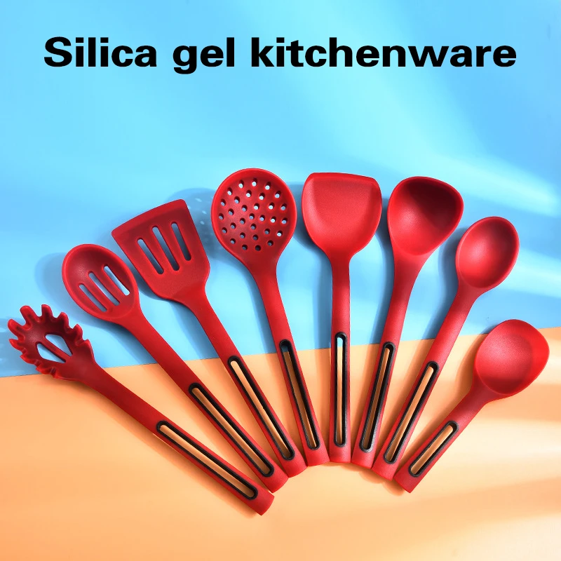 Cooking Tools Premium Silicone Kitchenware Non-Stick Kitchen Cooking Utensils Tongs Spatula Soup Spoon Kitchen Accessories
Cooking Tools Premium Silicone Kitchenware Non-Stick Kitchen Cooking Utensils Tongs Spatula Soup Spoon Kitchen Accessories