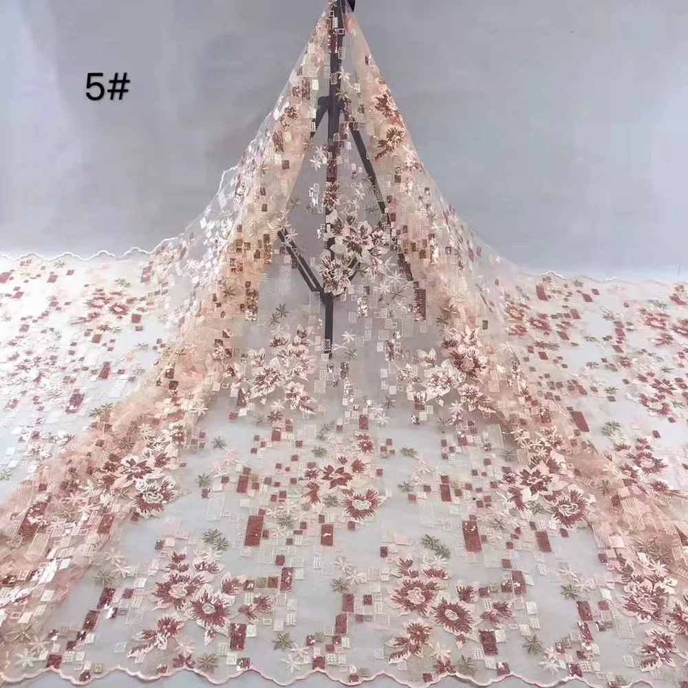 Beautiful African Mesh Lace Fabric Nigerian Style Tulle Sequins Pattern Craft Sewing Design Supplies Banquet Party Dress Skirt
Beautiful African Mesh Lace Fabric Nigerian Style Tulle Sequins Pattern Craft Sewing Design Supplies Banquet Party Dress Skirt