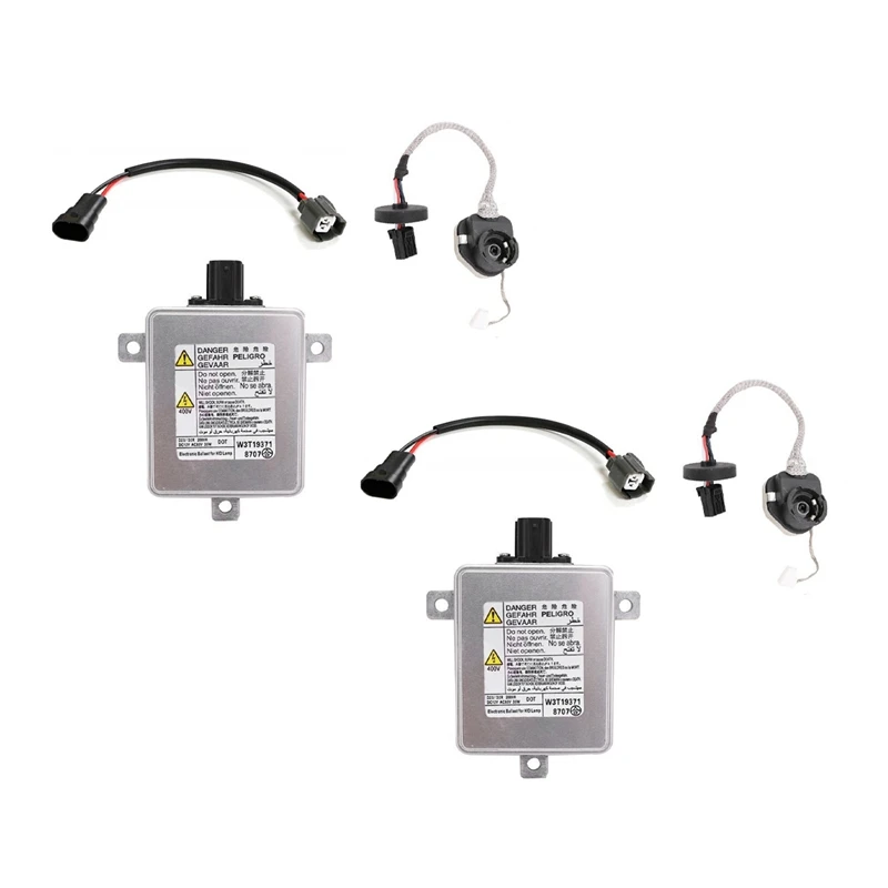 2X W3T19371 Xenon HID Headlight Ballast with Igniter and Power Cable for 06-14 Acura 2004-2014 Honda 2007-2014 Mazda
2X W3T19371 Xenon HID Headlight Ballast with Igniter and Power Cable for 06-14 Acura 2004-2014 Honda 2007-2014 Mazda