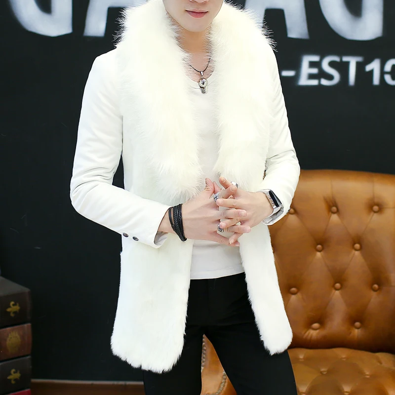 Big Fur Collar Long Leather Trench Coats For Mens White Luxury Velvet Winter Leather Jackets Stylish Slim Fit Padded Coats Black
Big Fur Collar Long Leather Trench Coats For Mens White Luxury Velvet Winter Leather Jackets Stylish Slim Fit Padded Coats Black