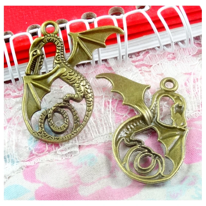 30pcs Charms dragon loong Pendants 37x34mm,Vintage Antique Bronze Jewelry,DIY for bracelet necklace
30pcs Charms dragon loong Pendants 37x34mm,Vintage Antique Bronze Jewelry,DIY for bracelet necklace