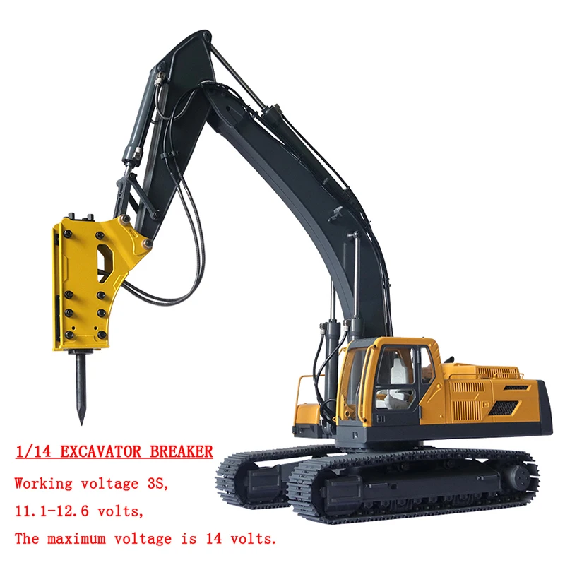 1/14 Remote Control Hydraulic Breaker Excavator Model Special Stone Crusher Accessories Toy
1/14 Remote Control Hydraulic Breaker Excavator Model Special Stone Crusher Accessories Toy