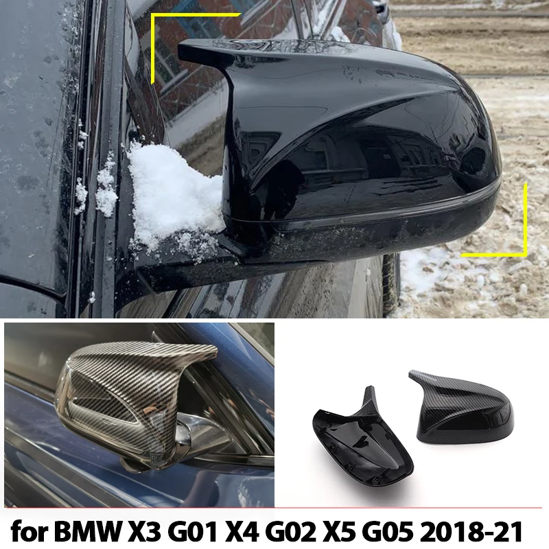 High Quality Carbon Fiber Look Black Side Mirror Covers M Style Replacement for BMW X3 G01 X4 G02 X5 G05 2018 2019 2020 2021
High Quality Carbon Fiber Look Black Side Mirror Covers M Style Replacement for BMW X3 G01 X4 G02 X5 G05 2018 2019 2020 2021