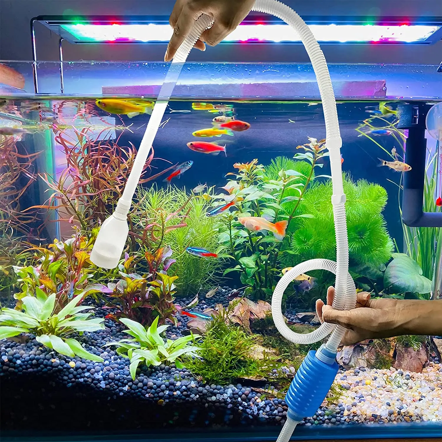 New Aquarium Siphon Fish Tank Semi-automatic Water Changer Vacuum Syphon Pump Gravel Water Filter Cleaner With Filter Nozzle
New Aquarium Siphon Fish Tank Semi-automatic Water Changer Vacuum Syphon Pump Gravel Water Filter Cleaner With Filter Nozzle