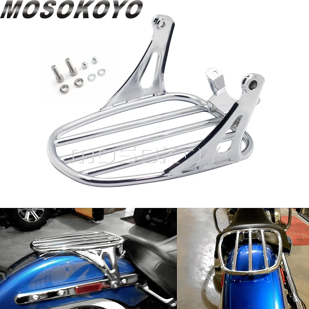 Steel Chrome Rear Fender Luggage Rack Support for Harley Deluxe Softail Heritage Classic FLDE FLHC FLHCS 2018-UP 2021 Solo Seat
Steel Chrome Rear Fender Luggage Rack Support for Harley Deluxe Softail Heritage Classic FLDE FLHC FLHCS 2018-UP 2021 Solo Seat