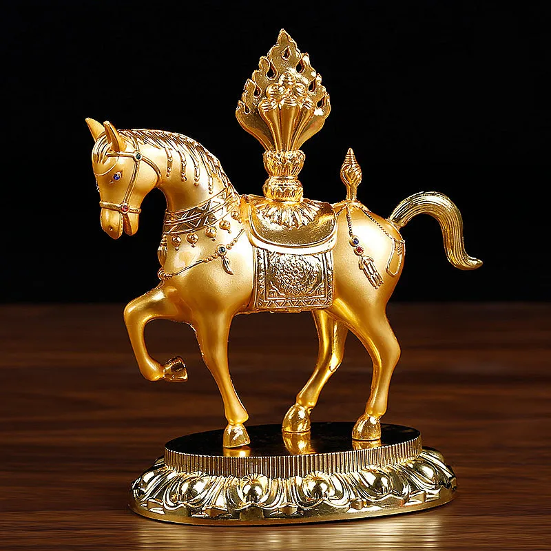 13.3*11.5cm Tantric Supply Esoteric Buddhist Alloy Metal Gold Plating Treasured Horse Home/Car Putting Decoration Crafts
13.3*11.5cm Tantric Supply Esoteric Buddhist Alloy Metal Gold Plating Treasured Horse Home/Car Putting Decoration Crafts