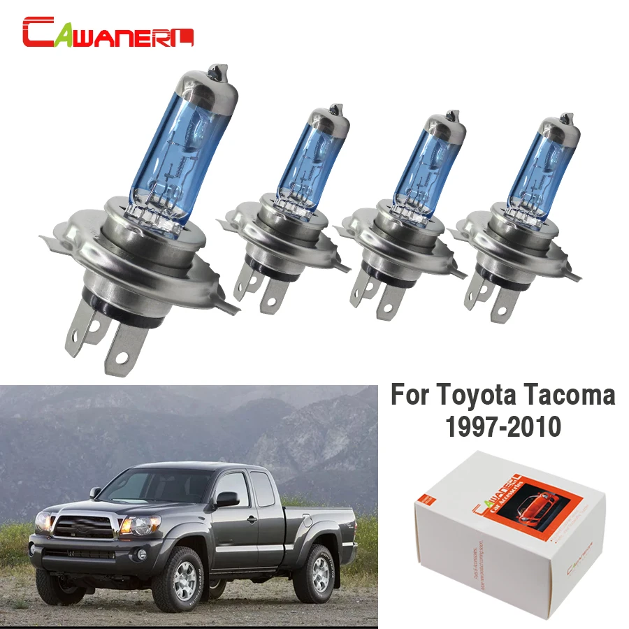 Cawaner 4 шт. 100 Вт H4 Авто галогенная лампа 4300K 12 В высокой мощности для Toyota Tacoma 1997-2010, автомобильная фара дальнего/ближнего света
Cawaner 4 шт. 100 Вт H4 Авто галогенная лампа 4300K 12 В высокой мощности для Toyota Tacoma 1997-2010, автомобильная фара дальнего/ближнего света
