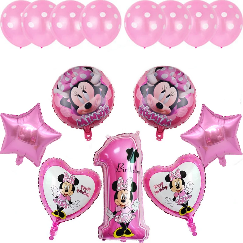 Disney Minnie Mouse 1st birthday Party decor baby girl favor Party decor diy decoration baby shower Party balloon decor Set
Disney Minnie Mouse 1st birthday Party decor baby girl favor Party decor diy decoration baby shower Party balloon decor Set