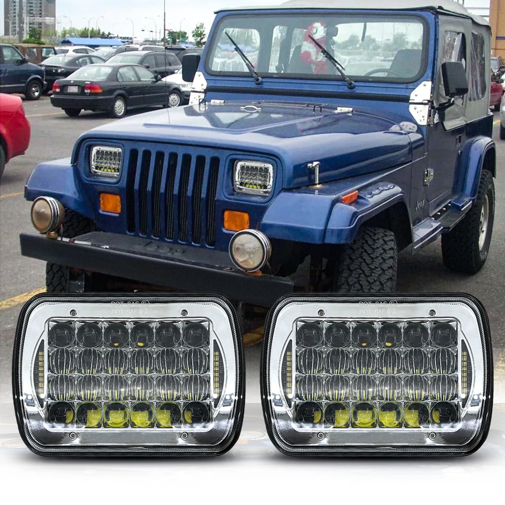 5x7 светодиодный фары с DRL квадратный 6x7 грузовика для Je-ep 1984 до 2001 XJ Cherokee 1987 до 1995 YJ Wr-Рыболов
5x7 светодиодный фары с DRL квадратный 6x7 грузовика для Je-ep 1984 до 2001 XJ Cherokee 1987 до 1995 YJ Wr-Рыболов