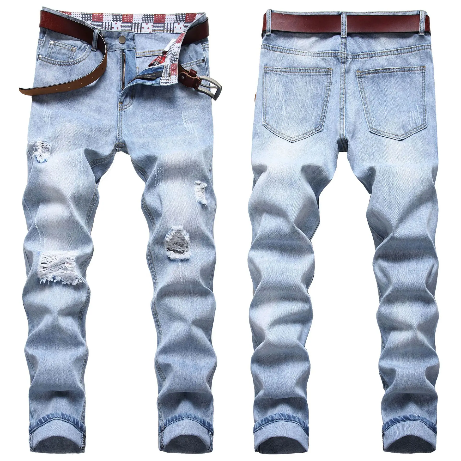 Classic New Men's Jeans Distressed Slim Scratched Patchwork Casual Denim Pants Streetwear Trousers Hombre Homme Amazing Clothing
Classic New Men's Jeans Distressed Slim Scratched Patchwork Casual Denim Pants Streetwear Trousers Hombre Homme Amazing Clothing