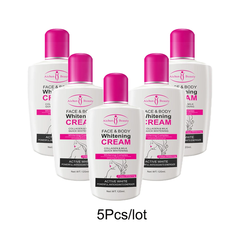 5Pcs/lot Body Skin Care Sets Face Whitening Cream Moisturizing Body Lotion Women Beauty Health Product Lightening Cream
5Pcs/lot Body Skin Care Sets Face Whitening Cream Moisturizing Body Lotion Women Beauty Health Product Lightening Cream
