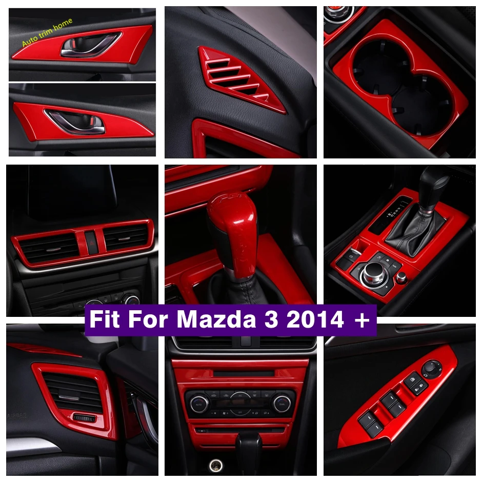 ABS Red Steering Wheel Button Protector Air Conditioning Outlet AC Vent Cover Trim For Mazda 3 2014 - 2018 Car Accessories
ABS Red Steering Wheel Button Protector Air Conditioning Outlet AC Vent Cover Trim For Mazda 3 2014 - 2018 Car Accessories