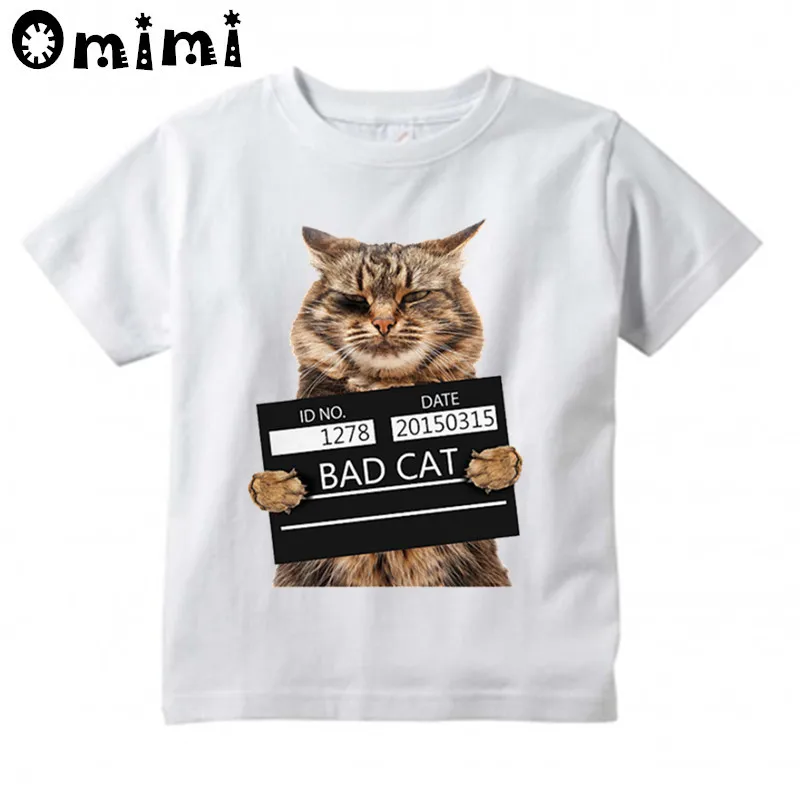 Boys/Girls Bad Cat Design T Shirt Kids Casual Cool Tops Children's Summer White Cute T-Shirt
Boys/Girls Bad Cat Design T Shirt Kids Casual Cool Tops Children's Summer White Cute T-Shirt