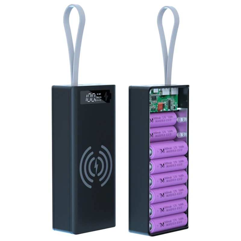 16*18650 Battery Charger Box DIY Power Bank Case Dual USB LCD Display Support Quick & Wireless Charger Battery Shell Storage Box
16*18650 Battery Charger Box DIY Power Bank Case Dual USB LCD Display Support Quick & Wireless Charger Battery Shell Storage Box