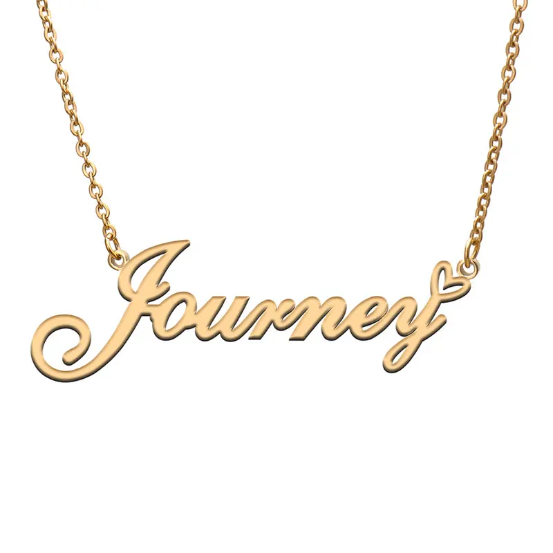 Journey with Heart Name Necklace for Women Stainless Steel Jewelry Nameplate Pendant Femme Mother Girls Gift
Journey with Heart Name Necklace for Women Stainless Steel Jewelry Nameplate Pendant Femme Mother Girls Gift