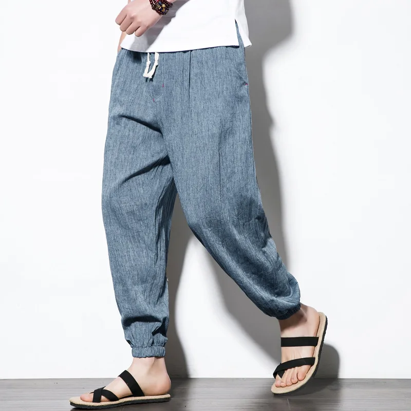 5XL Spring Autumn Men Sport Pants Linen Loose Yoga Pants Sweatpants Bloomers Running jogger Fitness Gym Track Pant Spportswear
5XL Spring Autumn Men Sport Pants Linen Loose Yoga Pants Sweatpants Bloomers Running jogger Fitness Gym Track Pant Spportswear