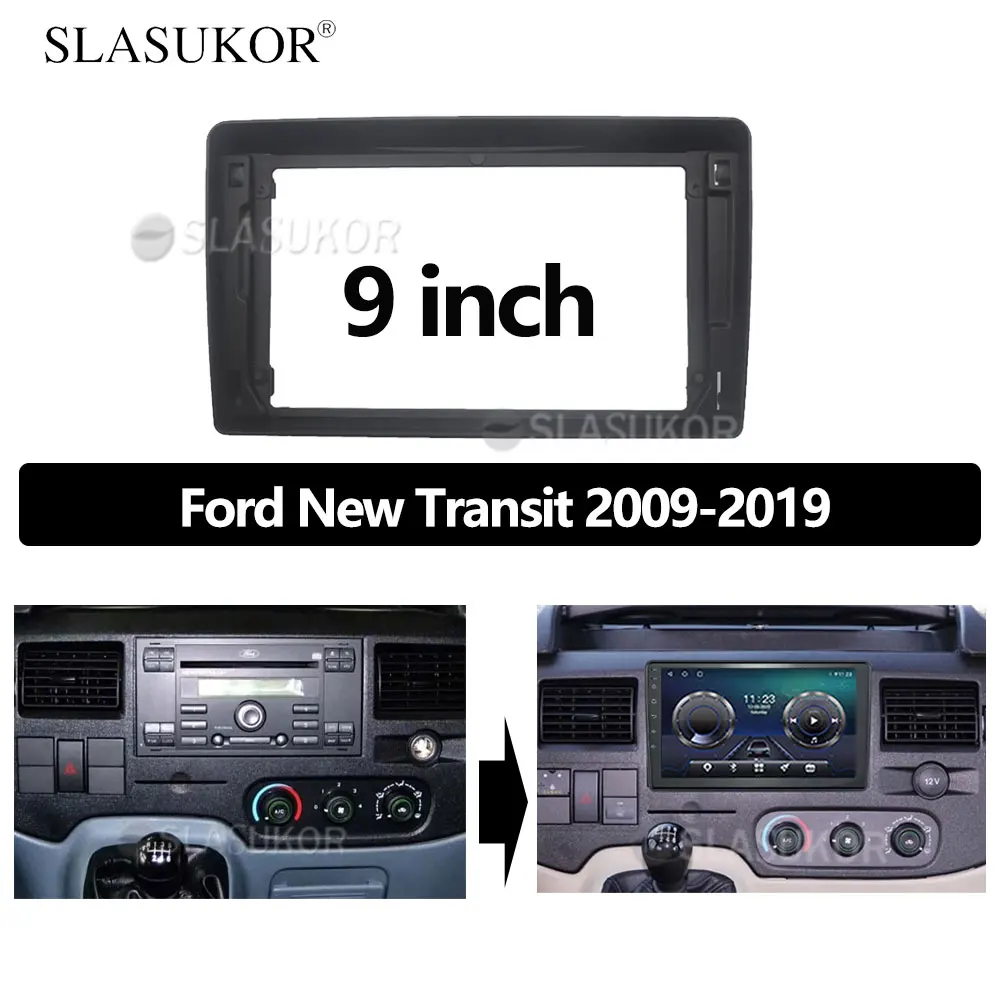 9 INCH Fascia fit For Ford New Transit 2009 2010-2019 Cable Mp5 ABS Stereo Panel Dash Mounting Installation Trim Kit Frame Bezel
9 INCH Fascia fit For Ford New Transit 2009 2010-2019 Cable Mp5 ABS Stereo Panel Dash Mounting Installation Trim Kit Frame Bezel