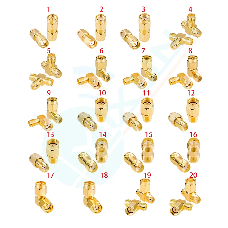 10PCS SMA connector RP-SMA RPSMA Male Plug Female Jack Straight Gold Plated L/T Type Converter Right angle RF Coaxial connector
10PCS SMA connector RP-SMA RPSMA Male Plug Female Jack Straight Gold Plated L/T Type Converter Right angle RF Coaxial connector
