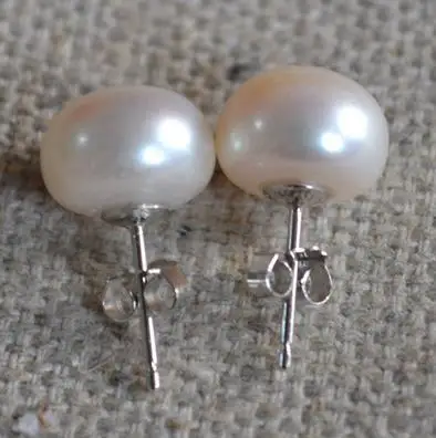 New Arrival Favorite Real Pearl Earrings 12mm White Color Genuine Freshwater Pearls Stud Earrings S925 Sterling Silver Jewelry
New Arrival Favorite Real Pearl Earrings 12mm White Color Genuine Freshwater Pearls Stud Earrings S925 Sterling Silver Jewelry