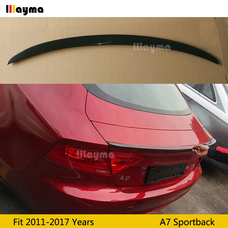 Carbon fiber rear trunk spoiler For Audi A7 Sportback 2011 2012 2013 2014 2015 2016 2017 year P styling Car spoiler Wing
Carbon fiber rear trunk spoiler For Audi A7 Sportback 2011 2012 2013 2014 2015 2016 2017 year P styling Car spoiler Wing
