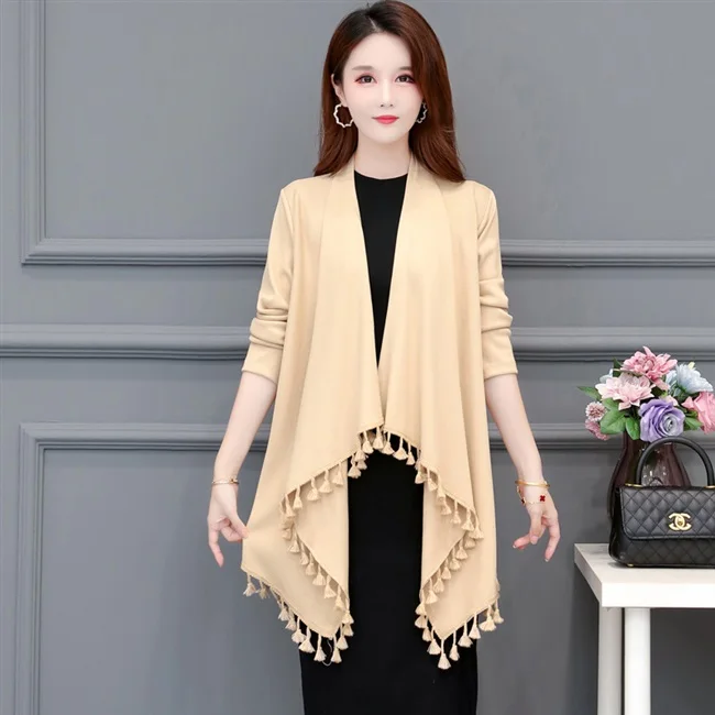 Oversize 5XL Long Tassel Trim Cardigan Women Sweater Autumn Winter Long Sleeve Knitted Plus Size Jacket Loose Ladies Cardigans
Oversize 5XL Long Tassel Trim Cardigan Women Sweater Autumn Winter Long Sleeve Knitted Plus Size Jacket Loose Ladies Cardigans