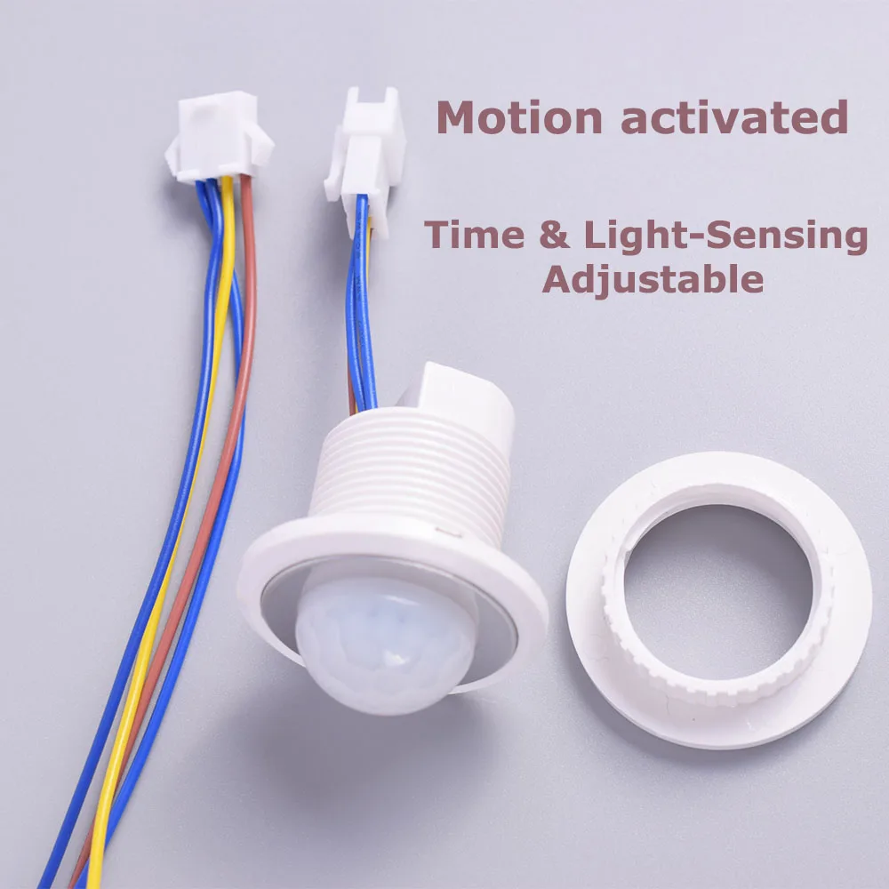 AC100-240V Auto ON/OFF PIR Infrared Motion Sensor IR Detector Light Switch Time Delay and Darkness Adjustable
AC100-240V Auto ON/OFF PIR Infrared Motion Sensor IR Detector Light Switch Time Delay and Darkness Adjustable