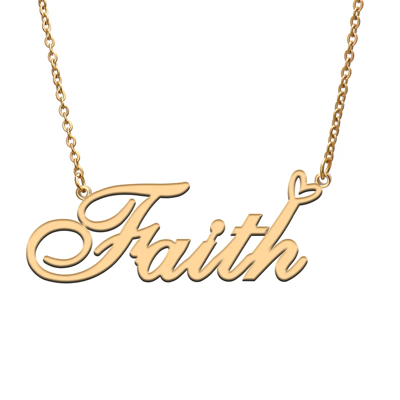 Faith Name Tag Necklace Personalized Pendant Jewelry Gifts for Mom Daughter Girl Friend Birthday Christmas Party Present
Faith Name Tag Necklace Personalized Pendant Jewelry Gifts for Mom Daughter Girl Friend Birthday Christmas Party Present