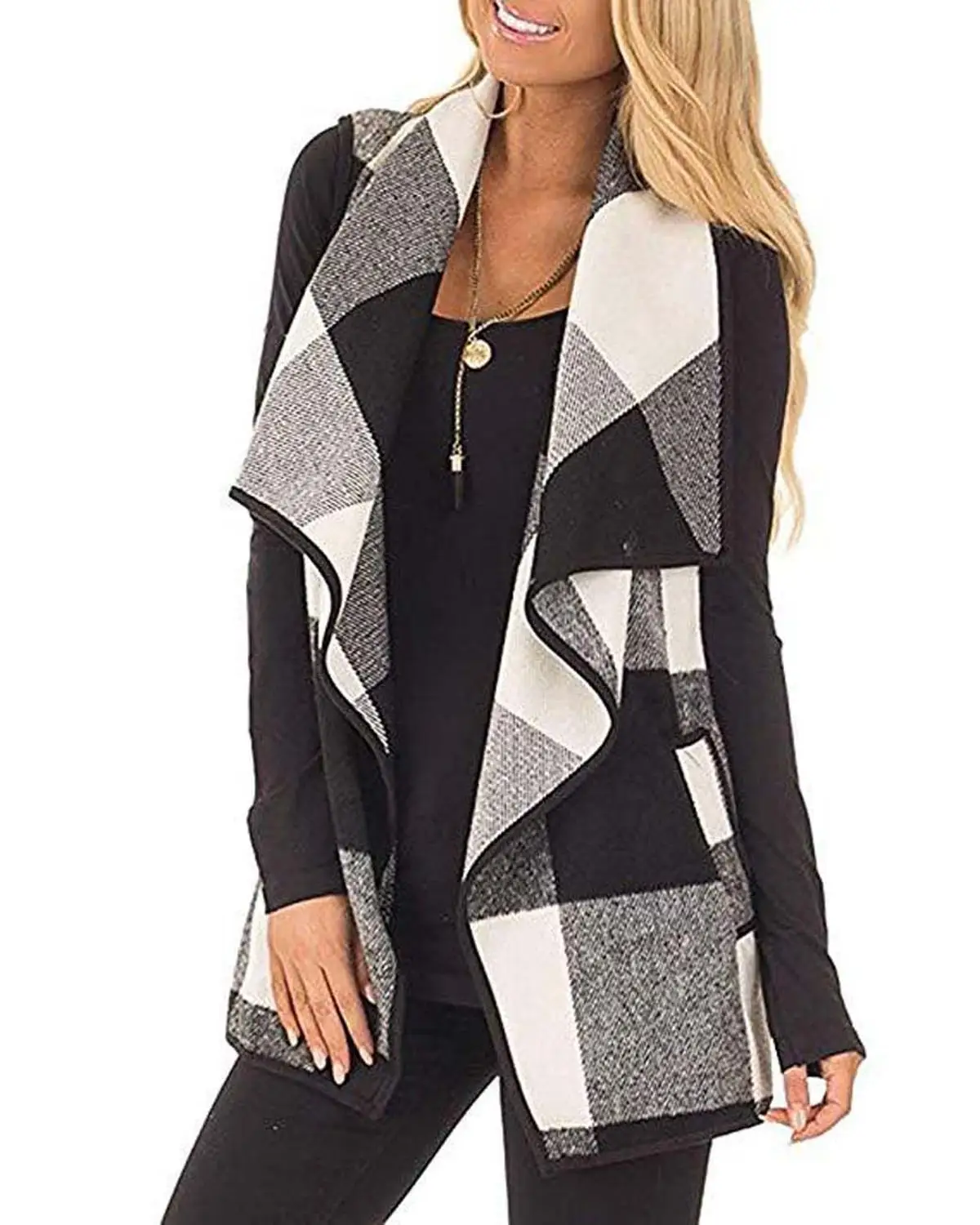Women Autumn Winter Slim Plaid Sleeveless Oversized Vest Coat Female Plus Size Lattice Cardigan Top Vest Outwear Women Clothes
Women Autumn Winter Slim Plaid Sleeveless Oversized Vest Coat Female Plus Size Lattice Cardigan Top Vest Outwear Women Clothes