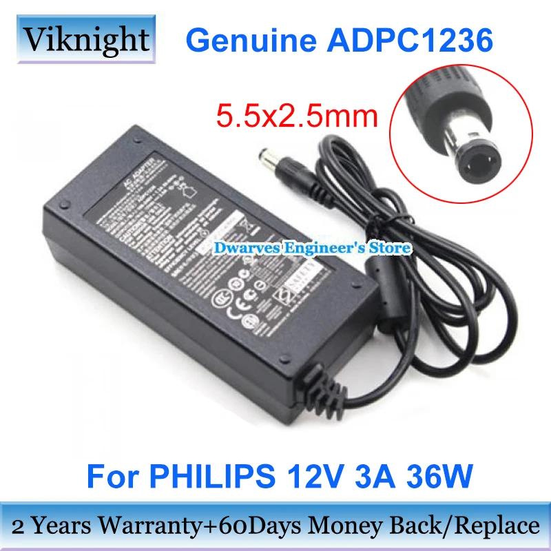 Genuine ADPC1236 AC Adapter 12V 3A 36W For PHILIPS 237E4LHSB/00 227E4LHAB/05 LCD SCREEN 224CL2 234CL2 HPX23LED 227E4L Charger
Genuine ADPC1236 AC Adapter 12V 3A 36W For PHILIPS 237E4LHSB/00 227E4LHAB/05 LCD SCREEN 224CL2 234CL2 HPX23LED 227E4L Charger