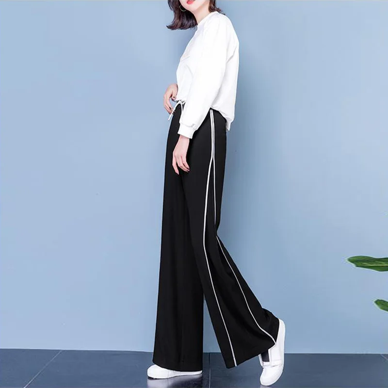 Sweatpants Jogging Harajuku Streetwear Women Wide Leg Pant White Black High Waist Trousers Korean Fashion Baggy Pantalones Mujer
Sweatpants Jogging Harajuku Streetwear Women Wide Leg Pant White Black High Waist Trousers Korean Fashion Baggy Pantalones Mujer