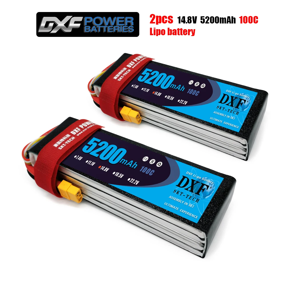 2020 DXF 2 шт. lipo аккумулятор 4S 14,8 в 5200 мАч 100C Max 200C игрушки и хобби для моделей вертолетов RC литий-полимерный аккумулятор
2020 DXF 2 шт. lipo аккумулятор 4S 14,8 в 5200 мАч 100C Max 200C игрушки и хобби для моделей вертолетов RC литий-полимерный аккумулятор
