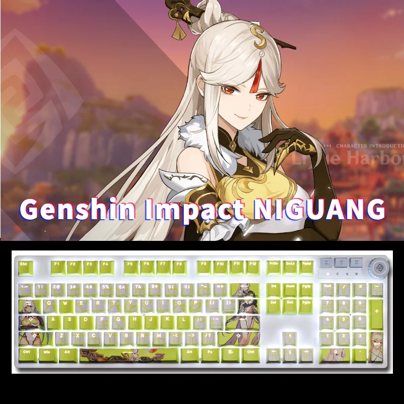 Genshin Impact NIGUANG KeyCaps Game Character Key Caps PBT Material Cherry Profile Mechanical Keyboard Cap 108 Keys
Genshin Impact NIGUANG KeyCaps Game Character Key Caps PBT Material Cherry Profile Mechanical Keyboard Cap 108 Keys