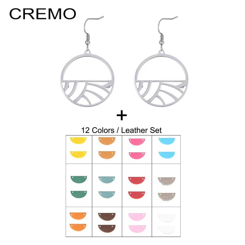 Серьги-подвески Cremo для женщин, из нержавеющей стали, со сменными кожаными ремешками
Серьги-подвески Cremo для женщин, из нержавеющей стали, со сменными кожаными ремешками