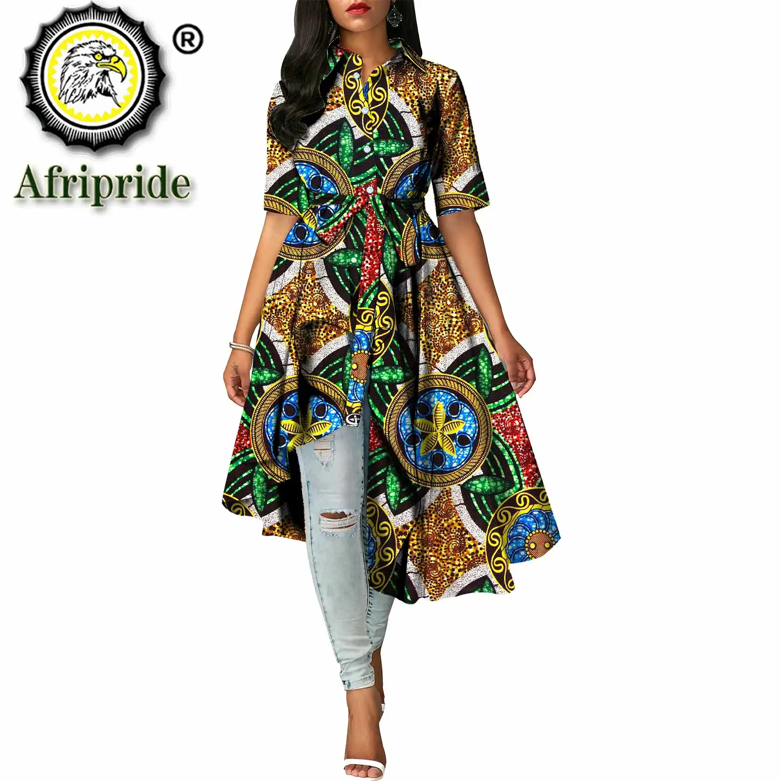2024 women`s shirt dress floral formal outfits short sleeve a-line knee dress african print dresses for women AFRIPRIDE S1925097
2024 women`s shirt dress floral formal outfits short sleeve a-line knee dress african print dresses for women AFRIPRIDE S1925097