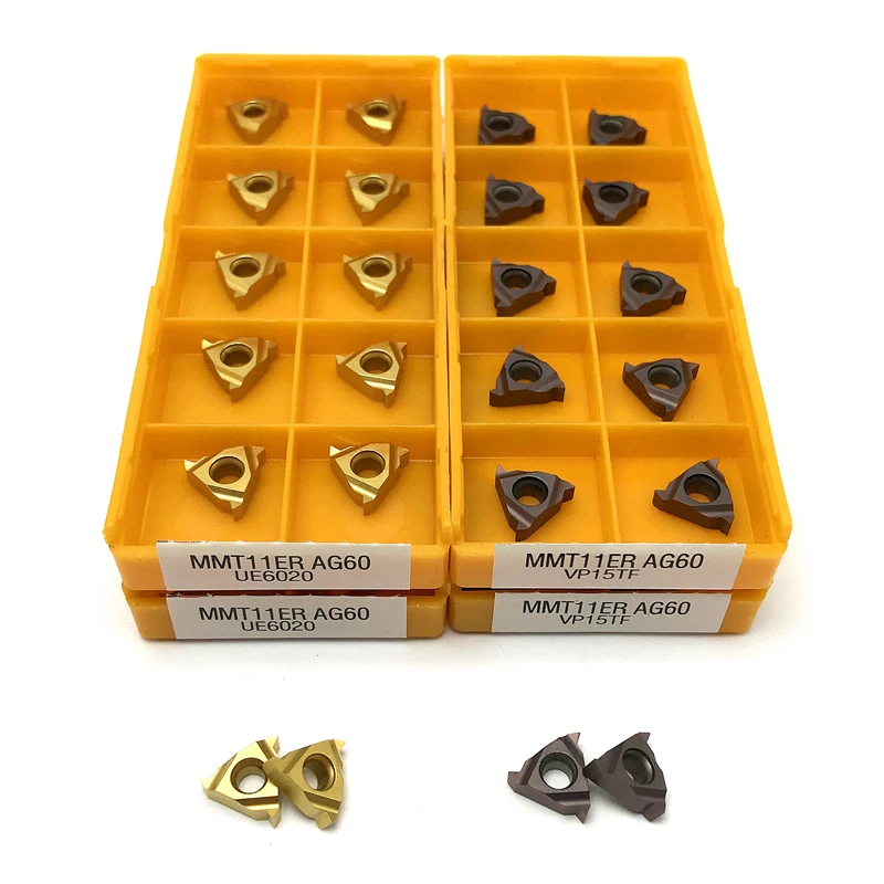 Резьбовые вставки MMT11ER AG60 VP15TF/UE6020, режущие Высококачественные Токарные вставки, ЧПУ Инструмент для обработки стали