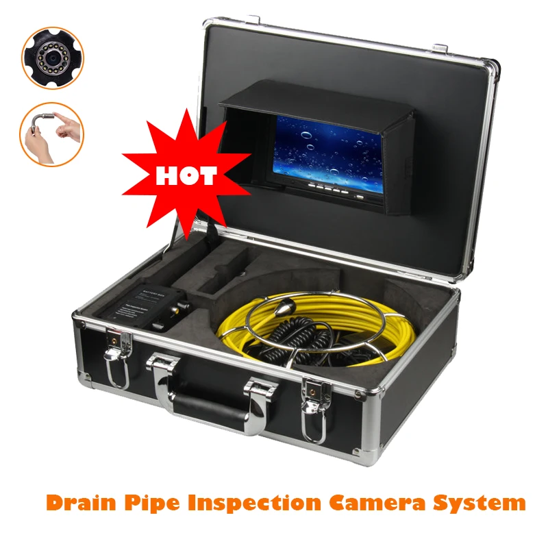 20m High Quality Special Cable High Definition 720P 23mm Camera Head 7’’ TFT LCD Display Drain Pipe Inspection Camera System
20m High Quality Special Cable High Definition 720P 23mm Camera Head 7’’ TFT LCD Display Drain Pipe Inspection Camera System