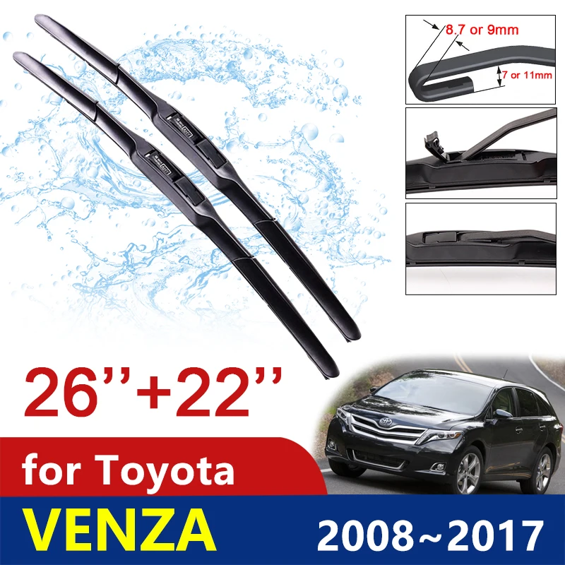 Car Wiper Blade for Toyota Venza 2008~2017 AV10 Windscreen Windshield Brushes Car Accessories 2009 2010 2011 2012 2013 2014 2015
Car Wiper Blade for Toyota Venza 2008~2017 AV10 Windscreen Windshield Brushes Car Accessories 2009 2010 2011 2012 2013 2014 2015