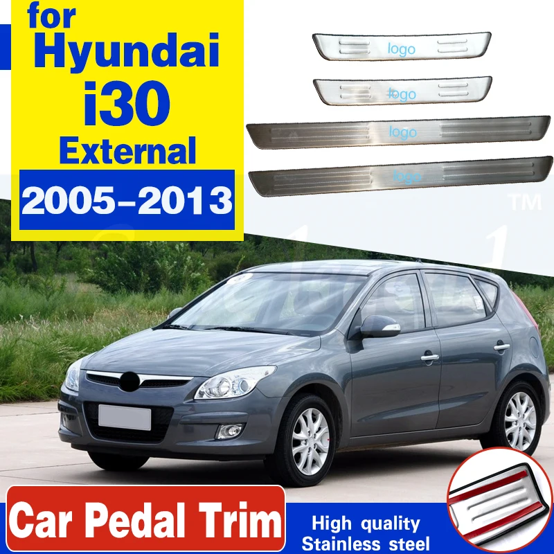4pcs/set Stainless steel Scuff Plate/Door Sill Door Sill For Hyundai I30 2005 -2013 Car accessories styling
4pcs/set Stainless steel Scuff Plate/Door Sill Door Sill For Hyundai I30 2005 -2013 Car accessories styling