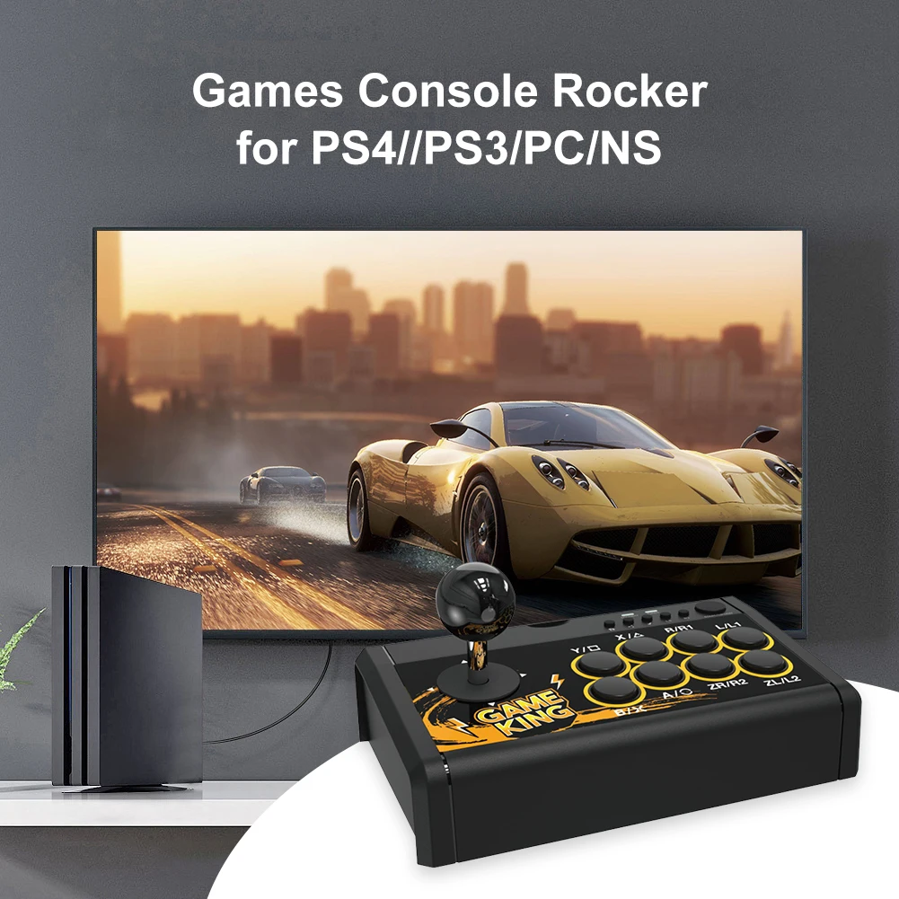 4 in 1 USB Wired Game Joystick Retro Arcade Station TURBO Games Console Rocker Fighting Controller for PS3/PS4/Switch/PC
4 in 1 USB Wired Game Joystick Retro Arcade Station TURBO Games Console Rocker Fighting Controller for PS3/PS4/Switch/PC