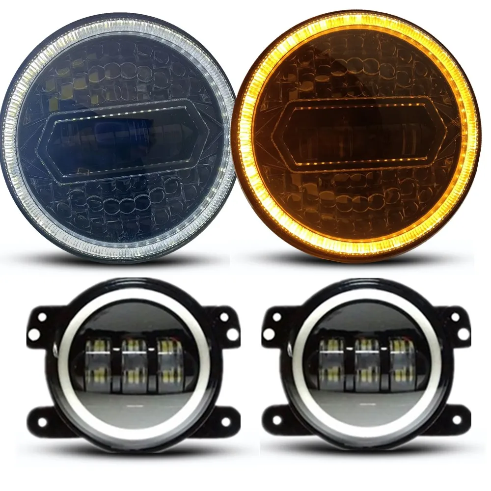 Car Accessories LED 7" Round Headlights + Fog Light Kit Combo For Jeep Wrangler JK 2007-2017
Car Accessories LED 7" Round Headlights + Fog Light Kit Combo For Jeep Wrangler JK 2007-2017
