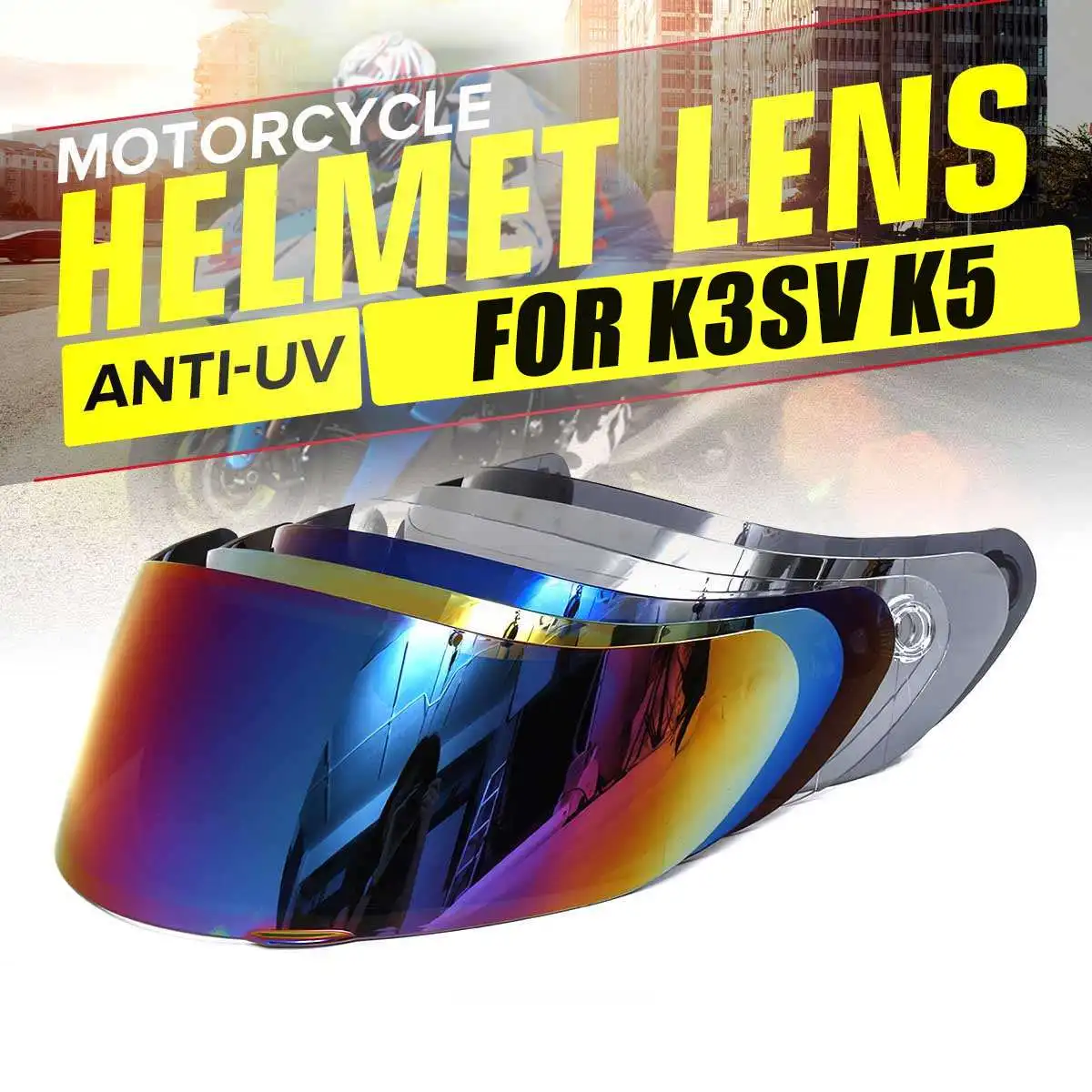 Helmet visor for AGV K5 K3 SV Motorcycle Helmet Shield Parts original glasses for agv k3 sv k5 motorbike helmet Lens Full face
Helmet visor for AGV K5 K3 SV Motorcycle Helmet Shield Parts original glasses for agv k3 sv k5 motorbike helmet Lens Full face