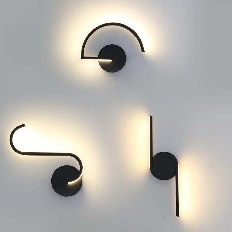 Nordic Minimalist Led Wall Lamp Creative Personality Hotel Room Home Aisle Design Decoration Led Bedroom Bedside Modern Lamps
Nordic Minimalist Led Wall Lamp Creative Personality Hotel Room Home Aisle Design Decoration Led Bedroom Bedside Modern Lamps