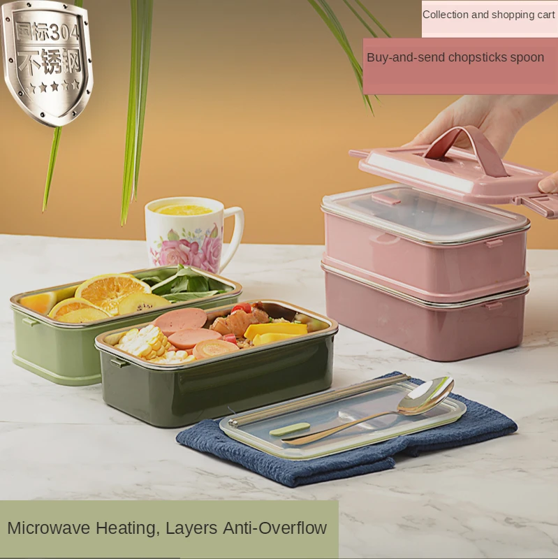 Ready Stock 304 Stainless Steel Anti-Scald Lunch Box French Style Portable Bento Box Spillproof Food Box Suita for microwave ove
Ready Stock 304 Stainless Steel Anti-Scald Lunch Box French Style Portable Bento Box Spillproof Food Box Suita for microwave ove
