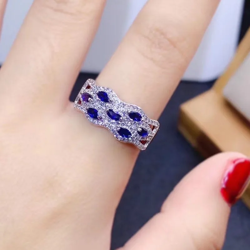 Elegant Birthday Gift New Trendy Elegant Sapphire Ring 925 Sterling Silver Fine Jewelry Sapphire Ring 2*4mm
Elegant Birthday Gift New Trendy Elegant Sapphire Ring 925 Sterling Silver Fine Jewelry Sapphire Ring 2*4mm