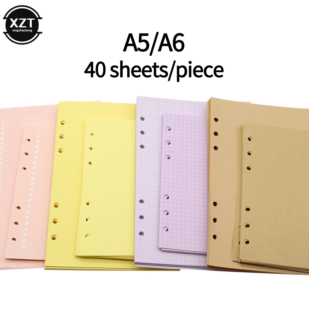 High Quality 40 Sheets A5 A6 Loose Leaf Notebook Paper Refill Spiral Binder Index Inner Page Monthly Weekly Daily Planner Agenda
High Quality 40 Sheets A5 A6 Loose Leaf Notebook Paper Refill Spiral Binder Index Inner Page Monthly Weekly Daily Planner Agenda