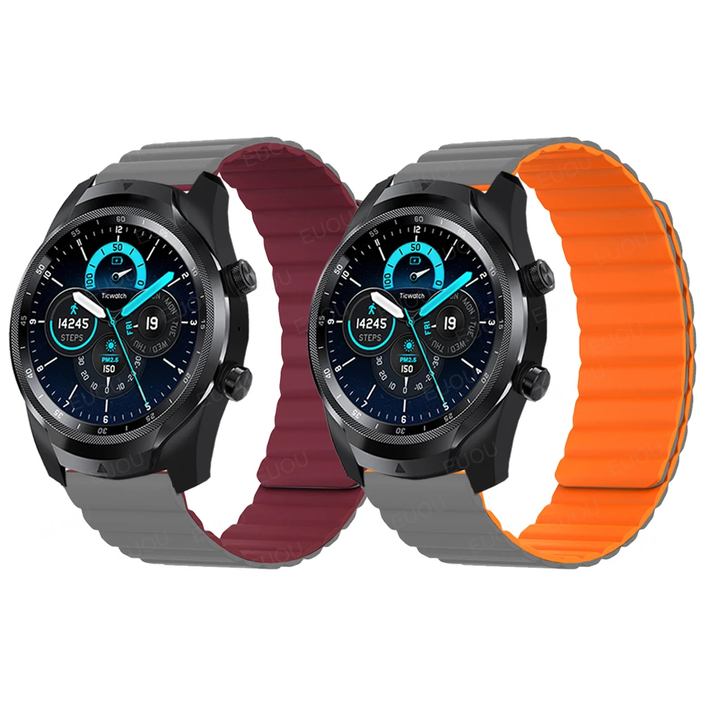 Silicone Magnetic Strap For TicWatch Pro 3 2021 Smart Watch Band Bracelet Wrist Straps For TicWatch GTX/E3 Correa Accessories
Silicone Magnetic Strap For TicWatch Pro 3 2021 Smart Watch Band Bracelet Wrist Straps For TicWatch GTX/E3 Correa Accessories