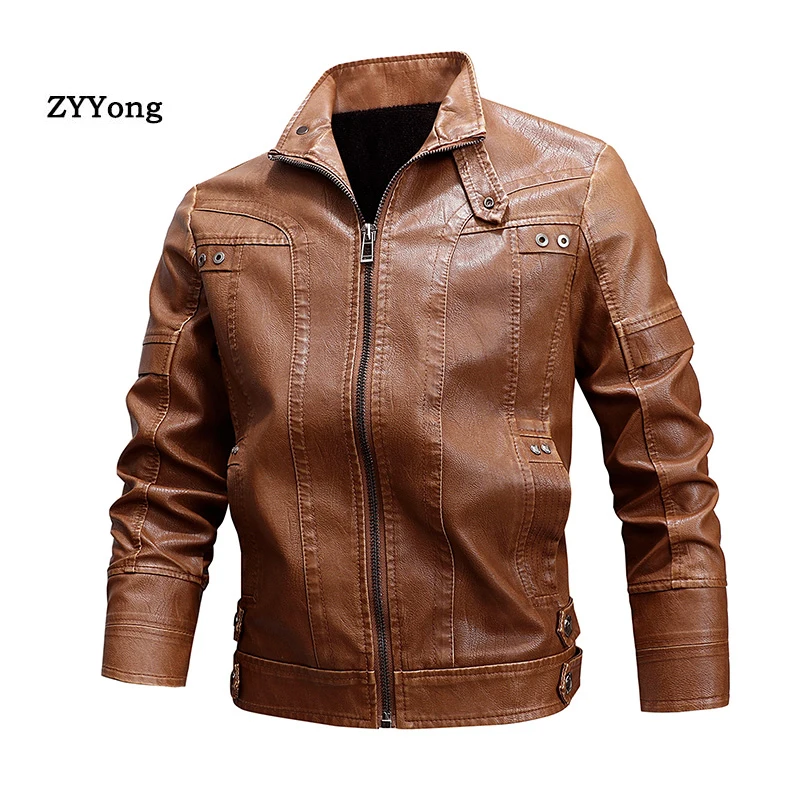 2020 New Mens Leather Jackets Motorcycle Stand Collar Zipper Pockets Male PU Coats Biker Faux Leather Fashion Outerwear M-XXXXL
2020 New Mens Leather Jackets Motorcycle Stand Collar Zipper Pockets Male PU Coats Biker Faux Leather Fashion Outerwear M-XXXXL